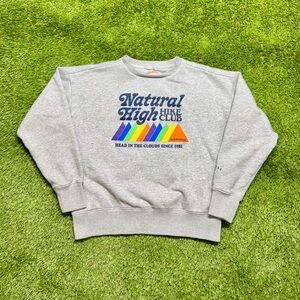 Merrill Natural High Hike Club Crewneck Sweater Women’s Size Small Grey